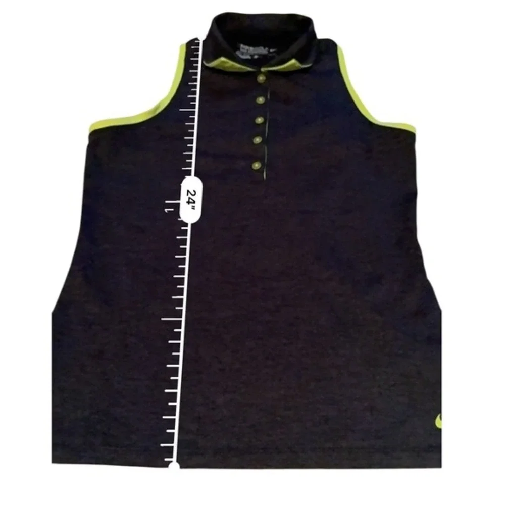 Nike Golf Sleeveless Polo Top Women's Small Athletic Training Dri Fit Activewear